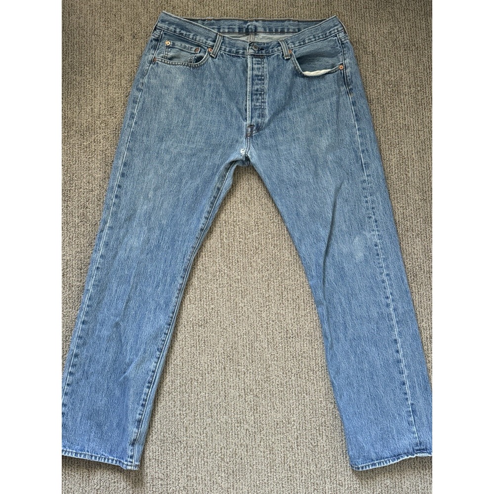 Levis 501 XX Mens 38x32 Button Fly Jeans Med Wash Denim 100% Cotton